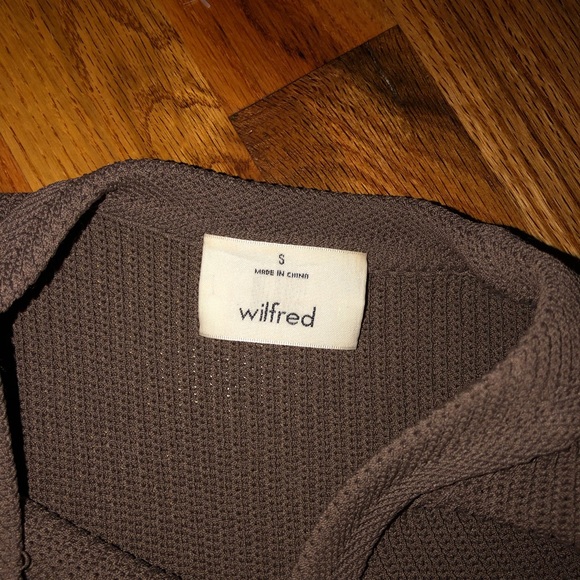 Aritzia Wilfred Tank Palmier Sweater Light Brown - Picture 4 of 8